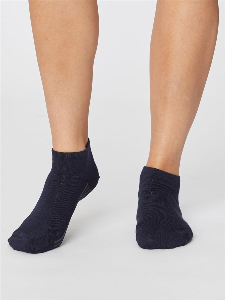 Thought Solid Jane Ankle Socks Sneaker Socken black Bambus