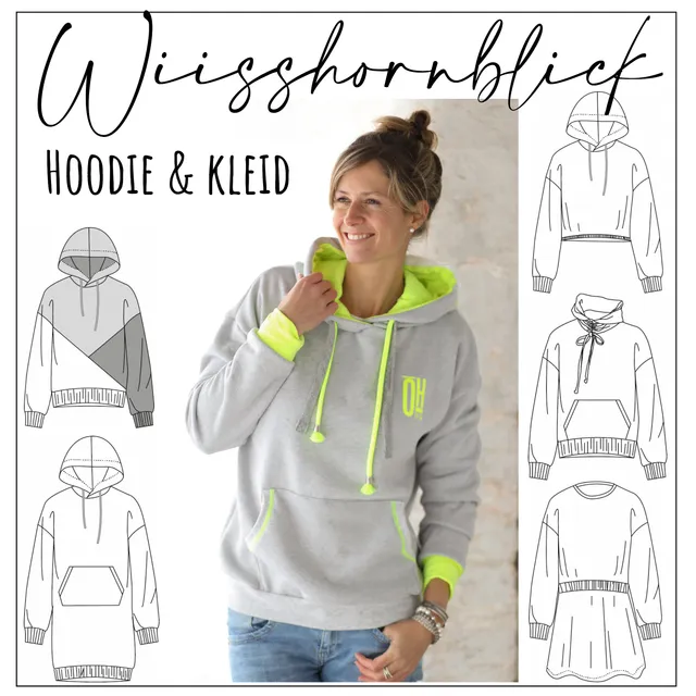 Moeve Design Wiisshornblick Hoodie Schnittmuster Gr. 32-52