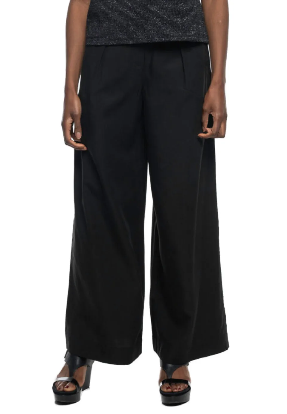 Marlowe Nature Marlene Hose raven Lyocell-Leinen