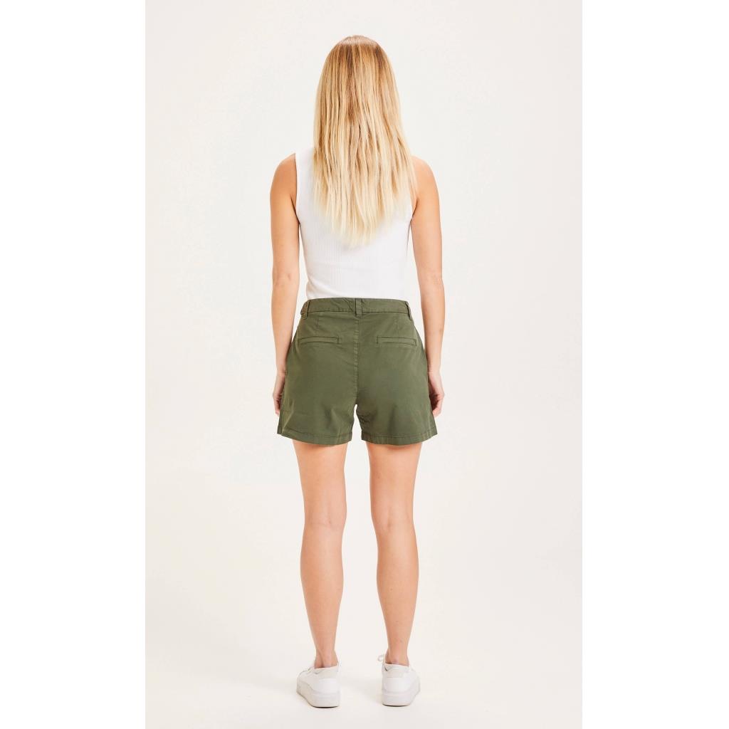 marlowe nature Willow Chino Shorts burned olive Bio-Baumwolle