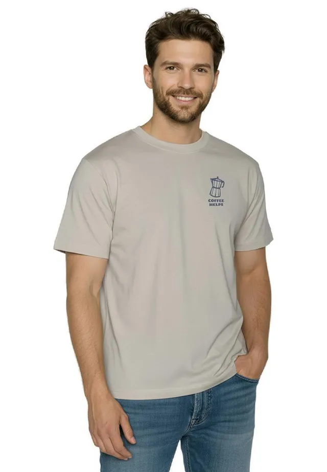 marlowe nature Espresso Fusion Shirt sandstone S Bio-Baumwolle