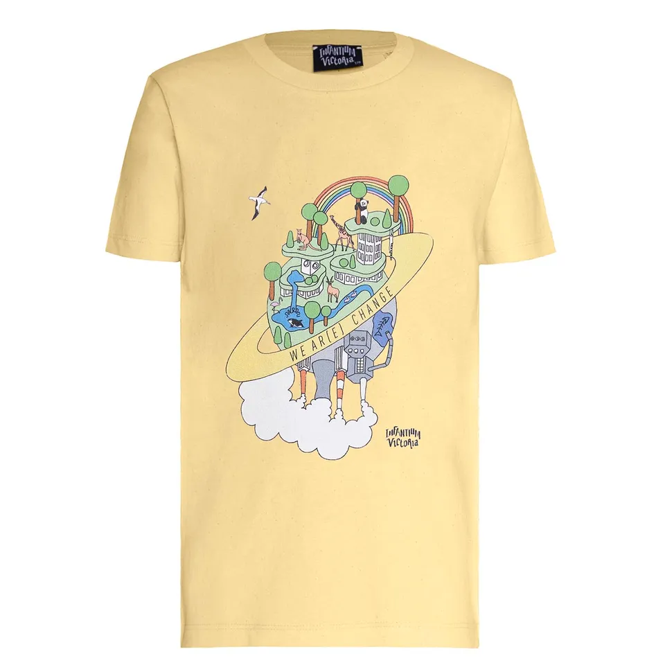 Infantium Victoria Earth Day T-Shirt Gelb 104 Bio-Baumwolle