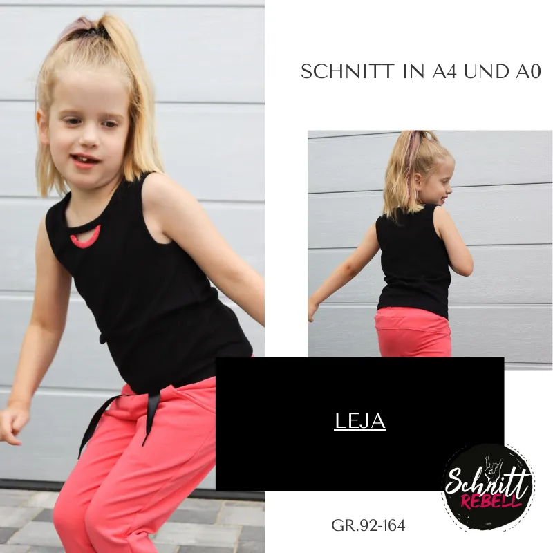 Schnittrebell Leja Top Schnittmuster Ebook Gr. 92-164 PDF