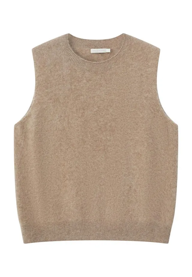marlowe nature Philippa Top Pullunder hazelnut Wolle Kaschmir