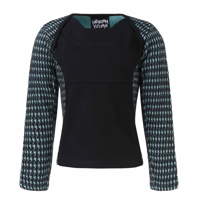 Infantium Victoria Longsleeve schwarz blau Baumwolle Jungen
