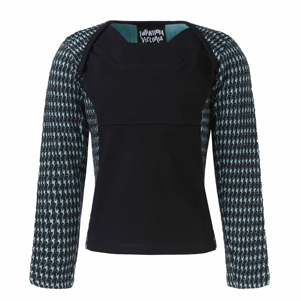 Infantium Victoria Longsleeve schwarz blau Baumwolle Jungen