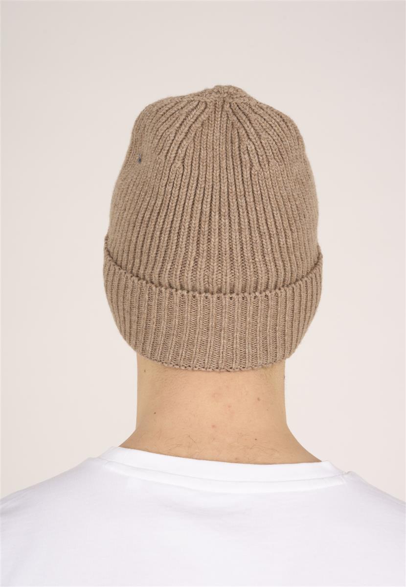 Marlowe Nature Organic Wool Rib Beanie Mütze black Bio-Wolle
