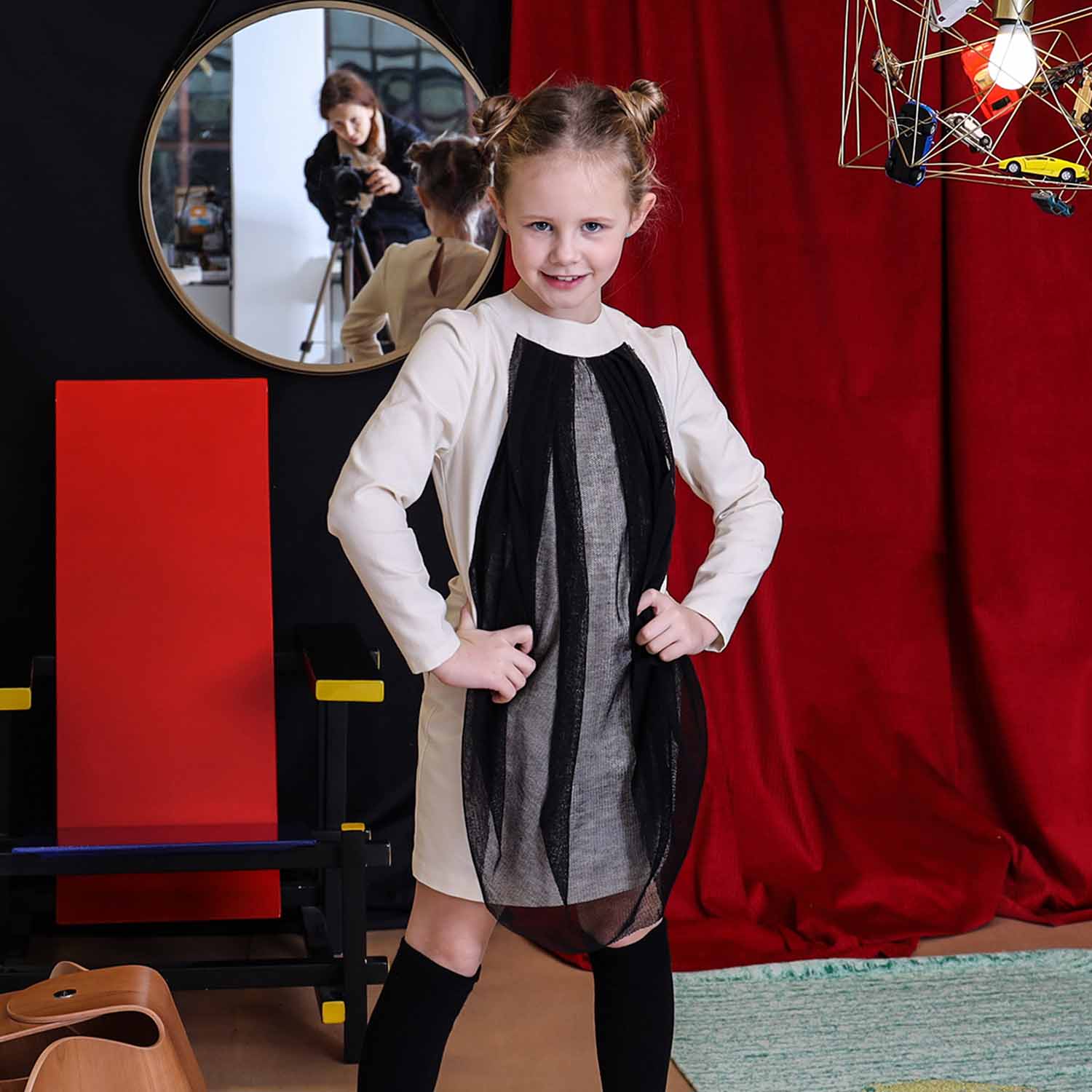 Infantium Victoria Dresses Weiß Tüll Kleid Gr.104 Baumwolle