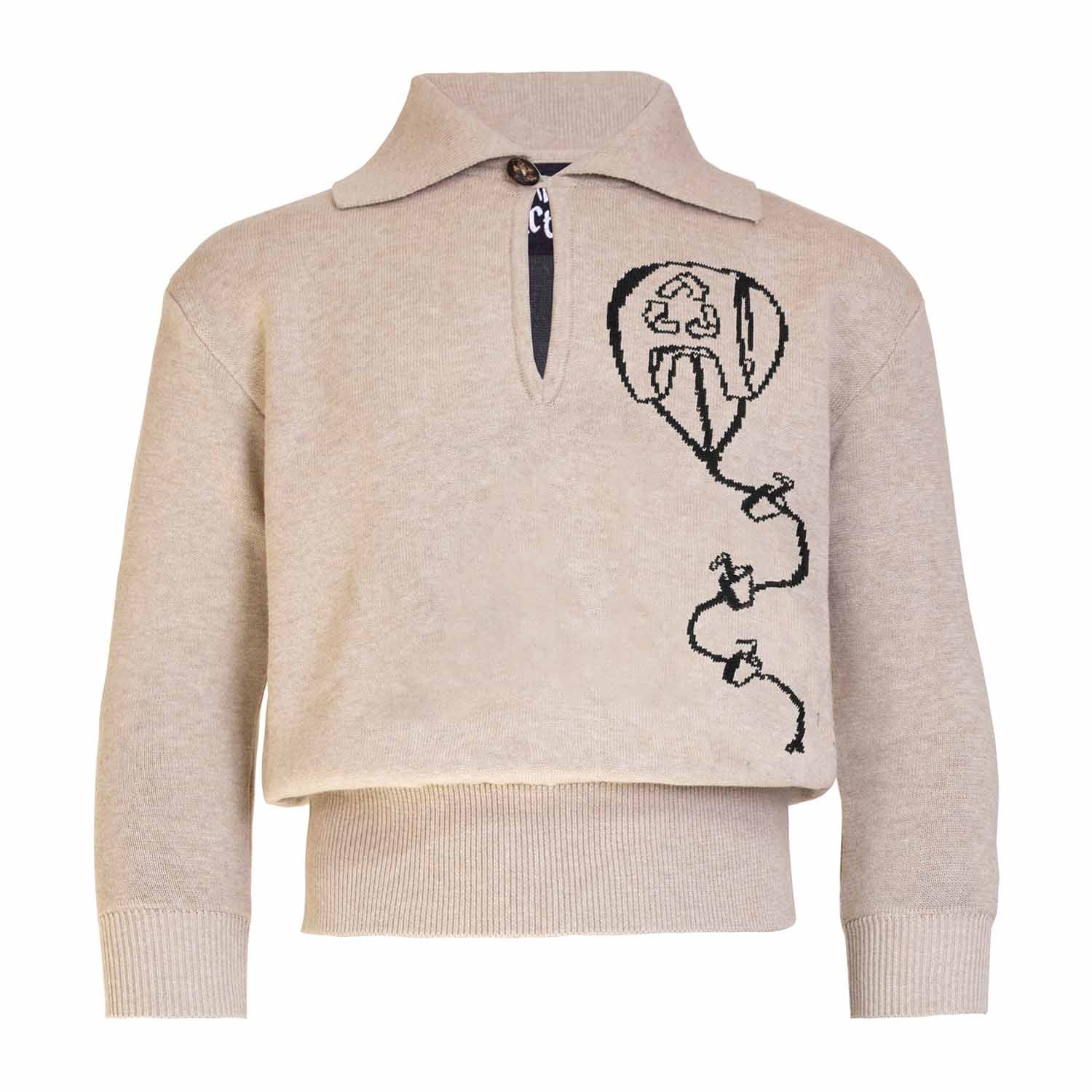 Infantium Victoria Pullover Beige Drache Gr.116 Bio