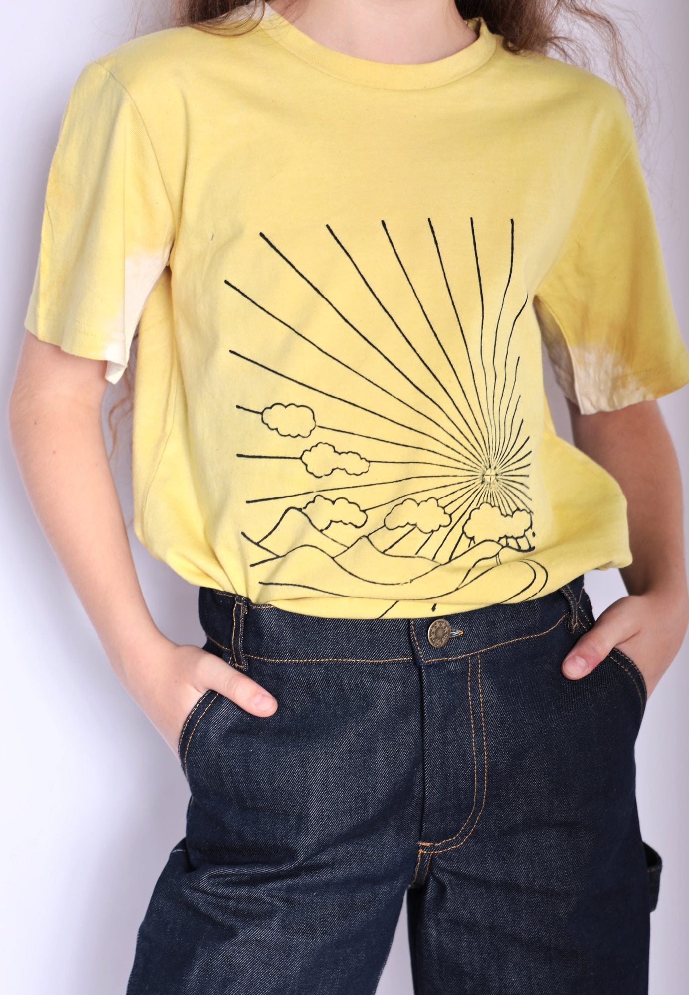 Infantium Victoria Turmeric T-Shirt Kinder-Shirt gelb Handprint