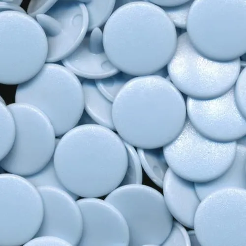 Kam Plastic Snaps Druckknöpfe B20 Pastellblau Gr.20 50 Sets