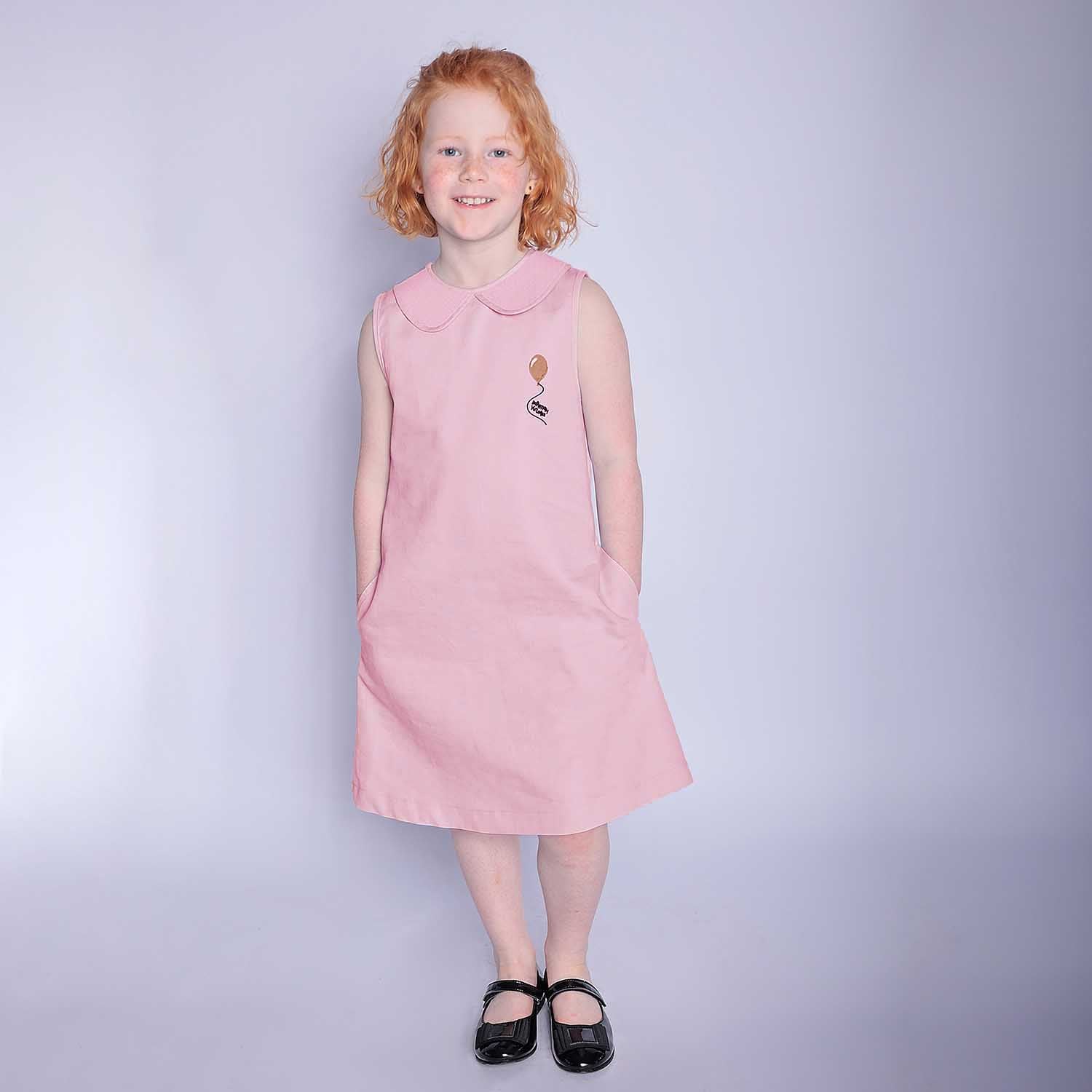Infantium Victoria Kleid Rosa Gr.116 Musselin Baumwolle