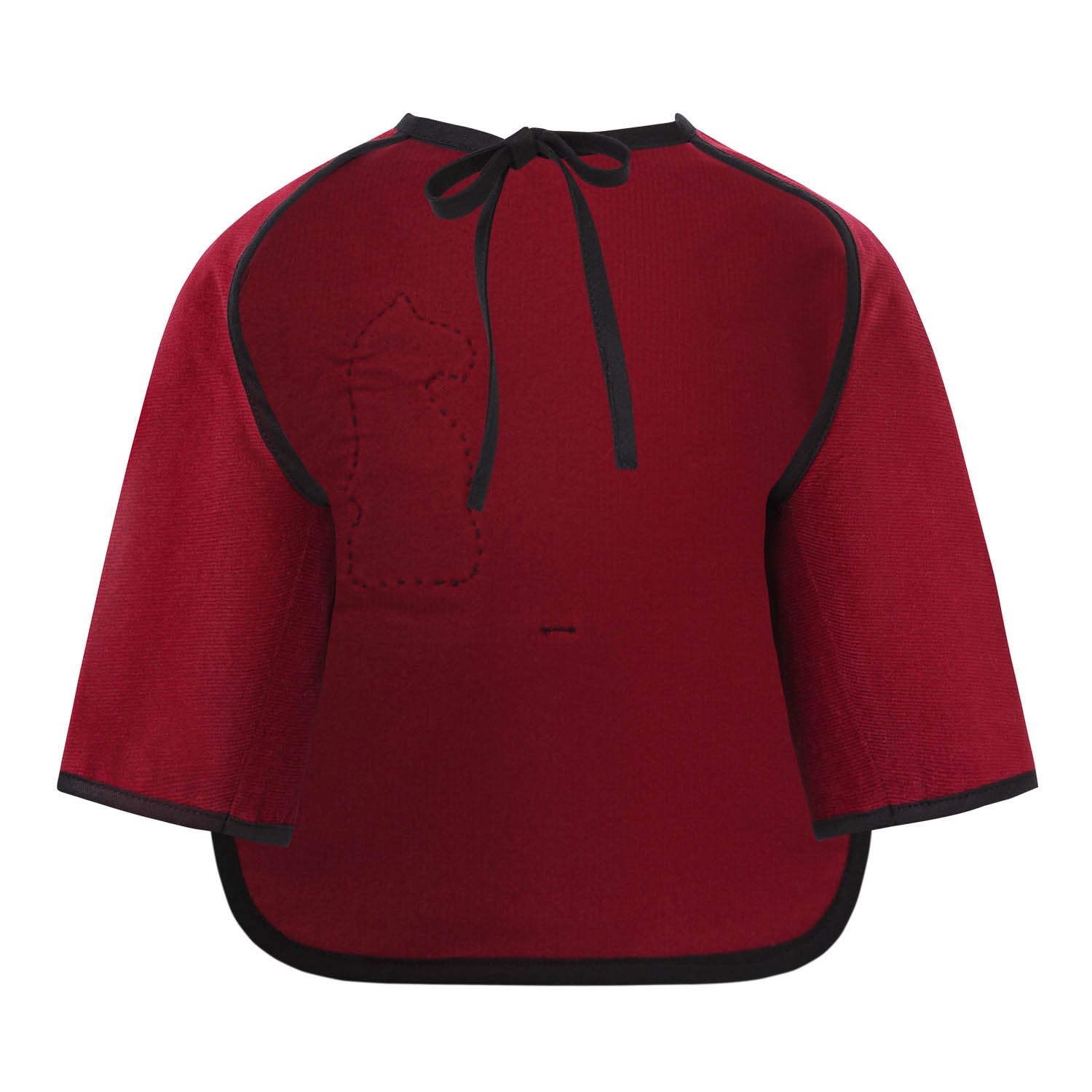 Infantium Victoria Red Corduroy Bib Lätzchen Rot Cord 68