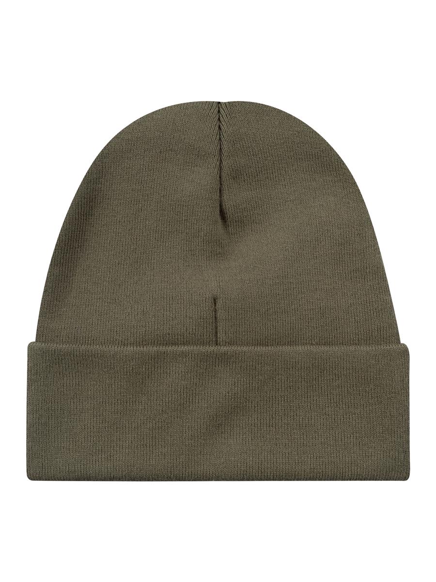 marlowe nature Knitted Rib Beanie Mütze dark olive Bio