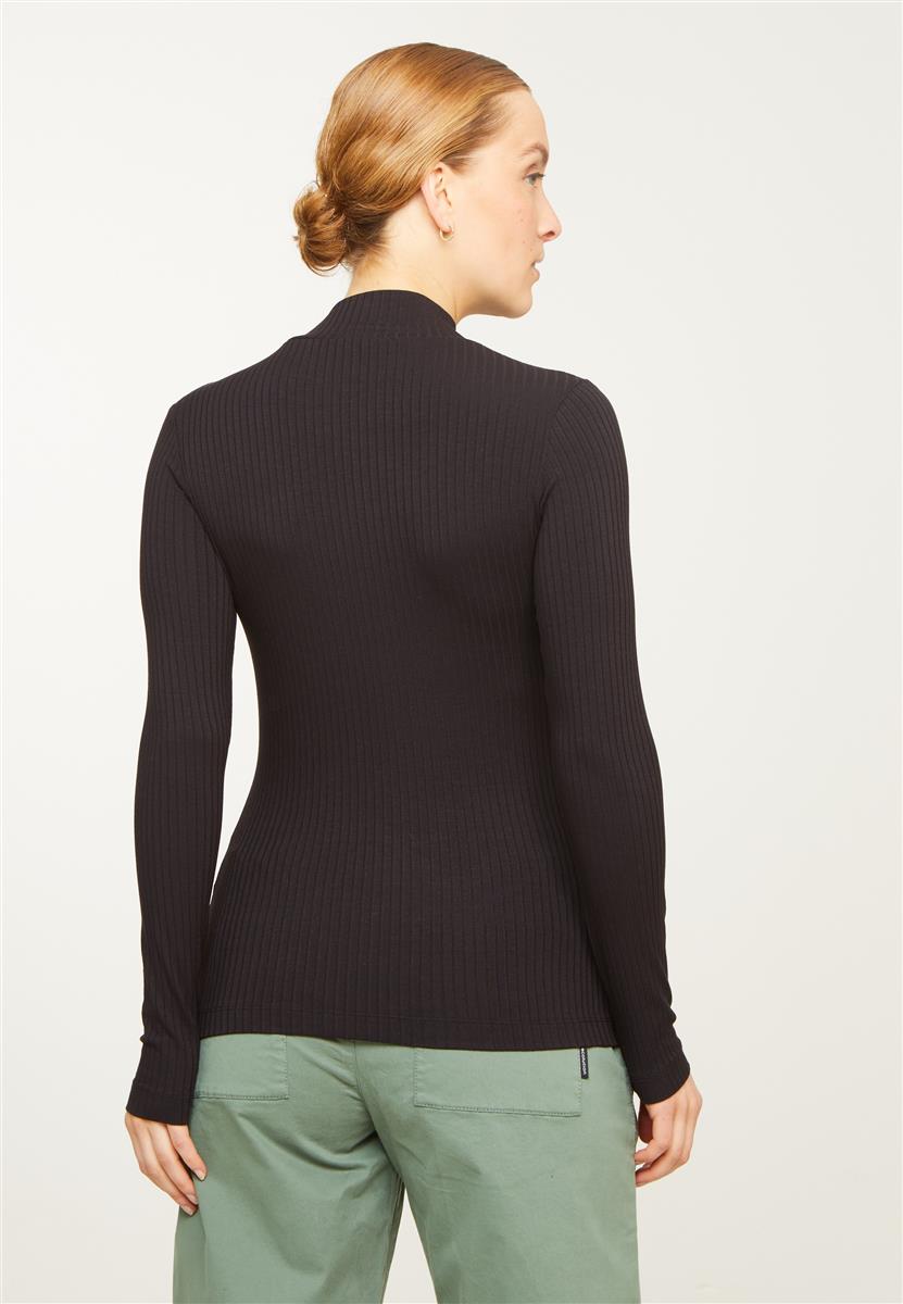 marlowe nature Longsleeve Crassula Shirt deep lake blue aus Viskose