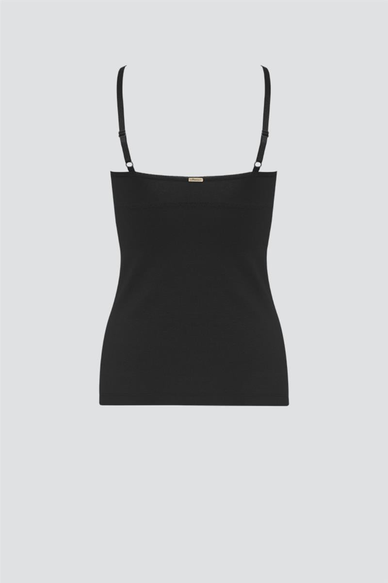 Marlowe Nature Wäsche BH-Hemd Top Bio-Baumwolle black