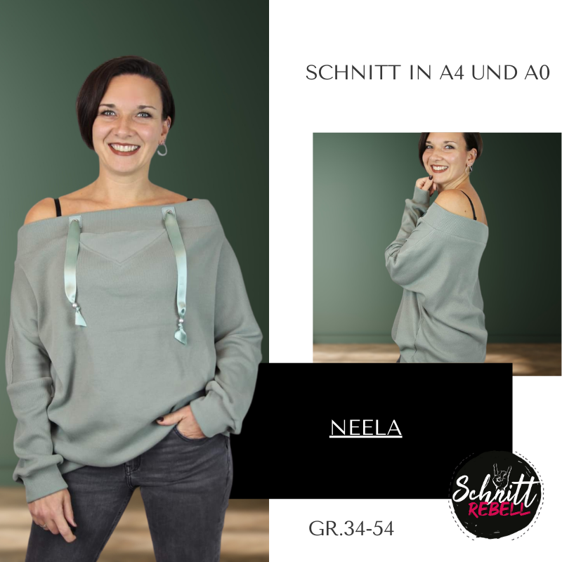 Schnittrebell Neela Ebook Oversize Pullover Gr.34-54