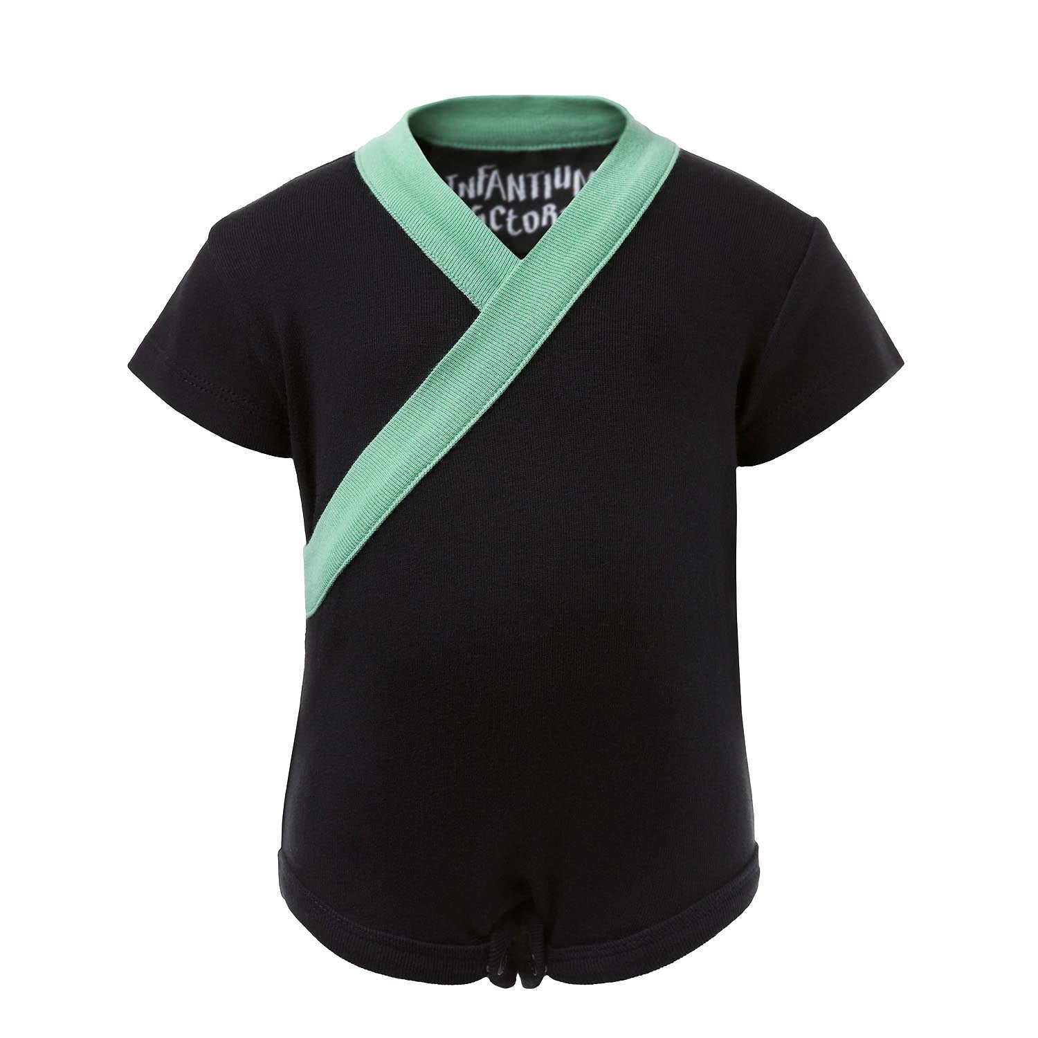 Infantium Victoria Kimono Body Babybody Schwarz Baumwolle