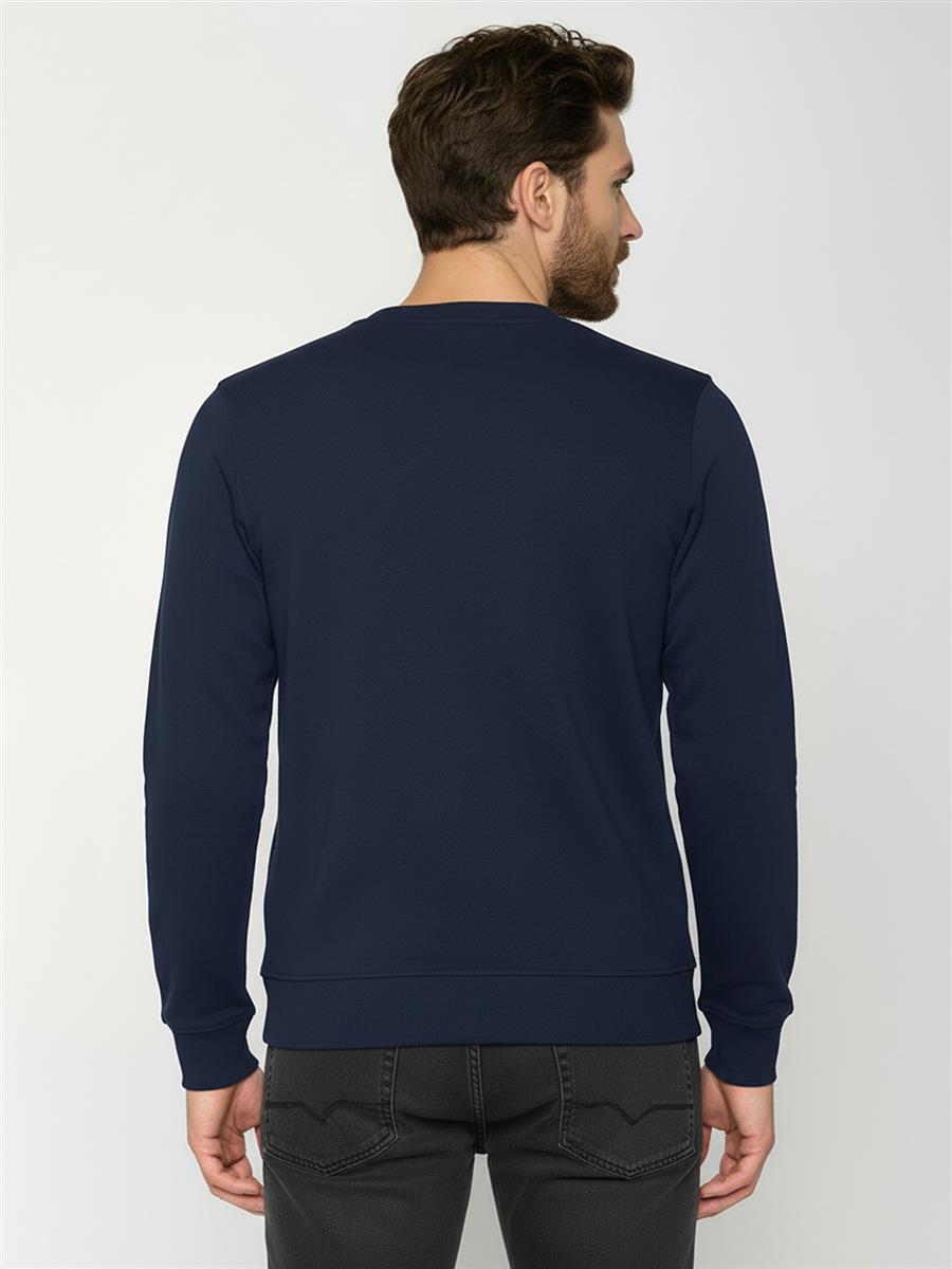 marlowe nature Smokey Walrus Wild Sweatshirt navy Bio-Baumwolle