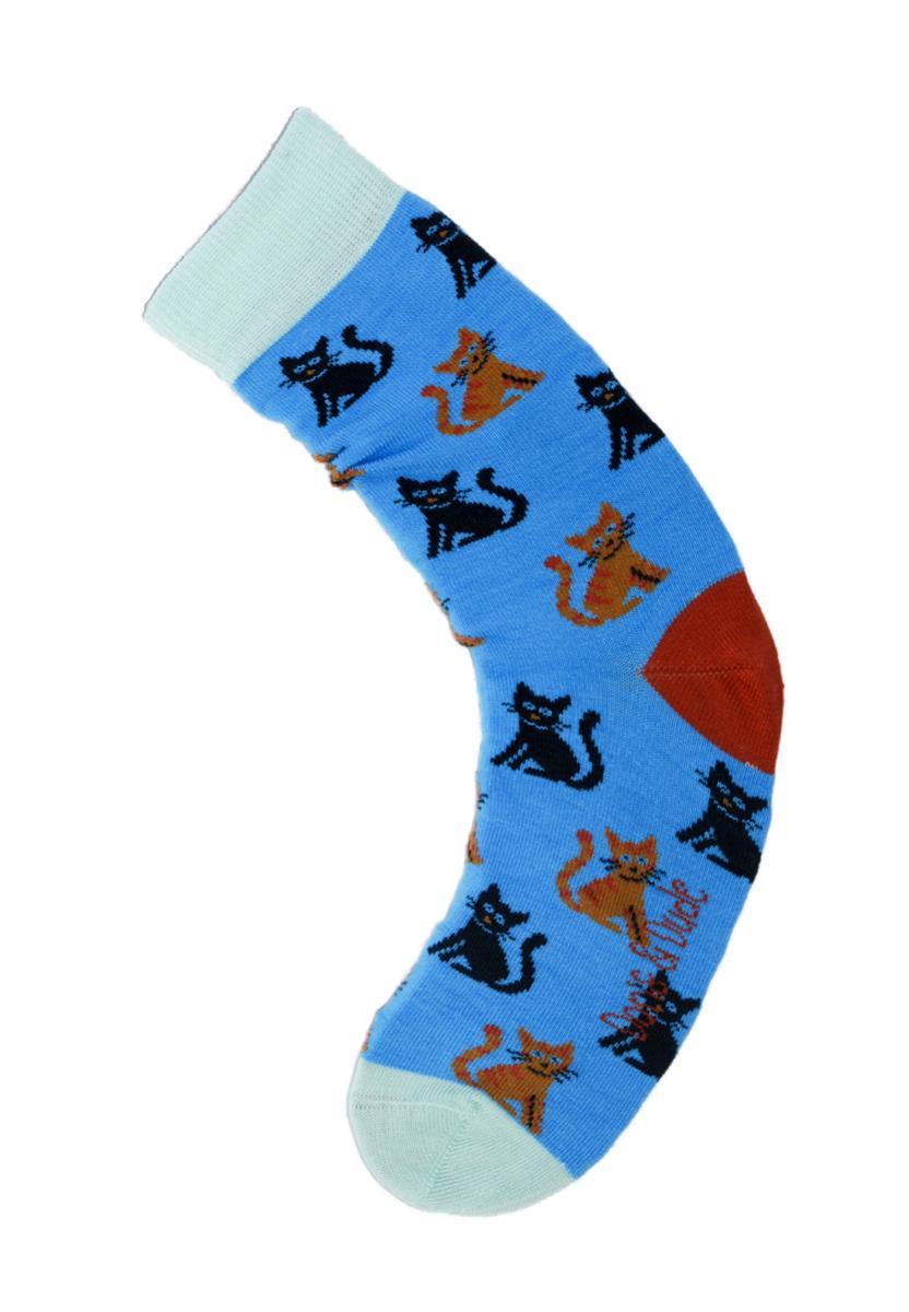 marlowe nature Cats Klein Socken blue 36-40 Bambus