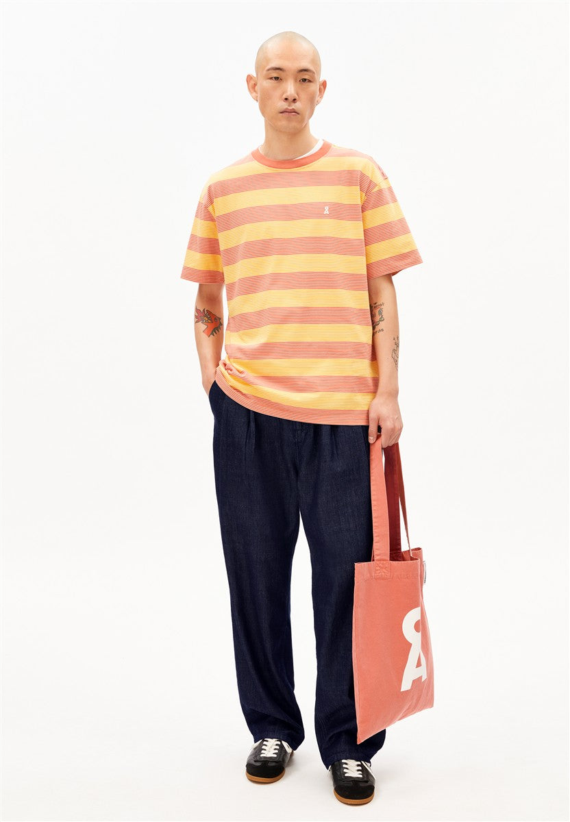 marlowe nature Maarkos Multi Stripes T-Shirt sunflower-tabasco M