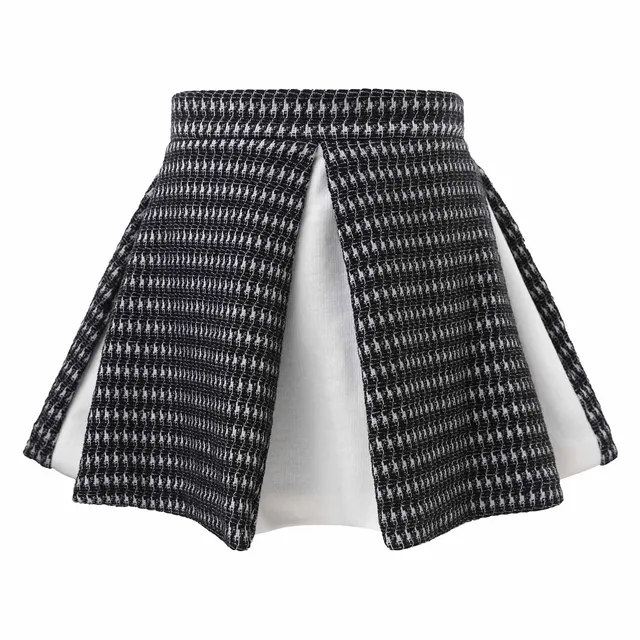 Infantium Victoria Circle Skirt Mädchenrock schwarz-weiß 104