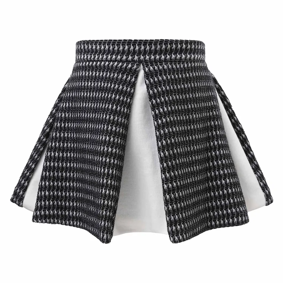 Infantium Victoria Circle Skirt Mädchenrock schwarz-weiß 104