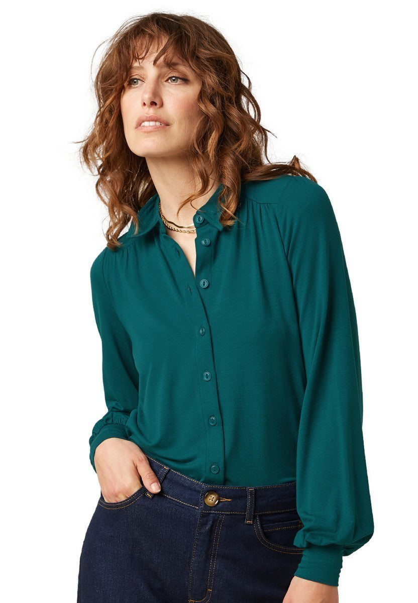 marlowe nature Carina Tulum Bluse black Viskose Gr. M