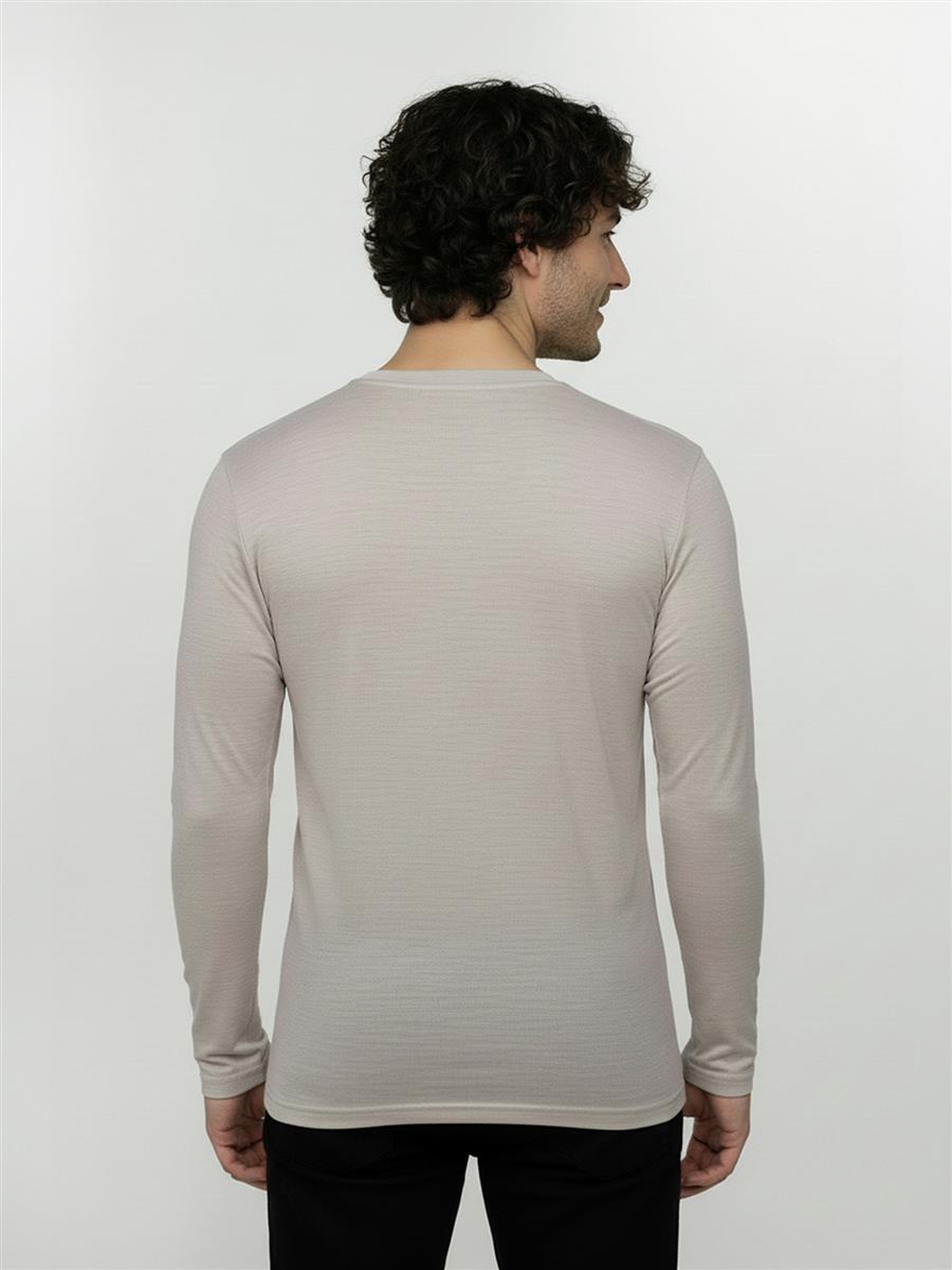 Greenbomb Basic Base Langarmshirt Sandstone Merino