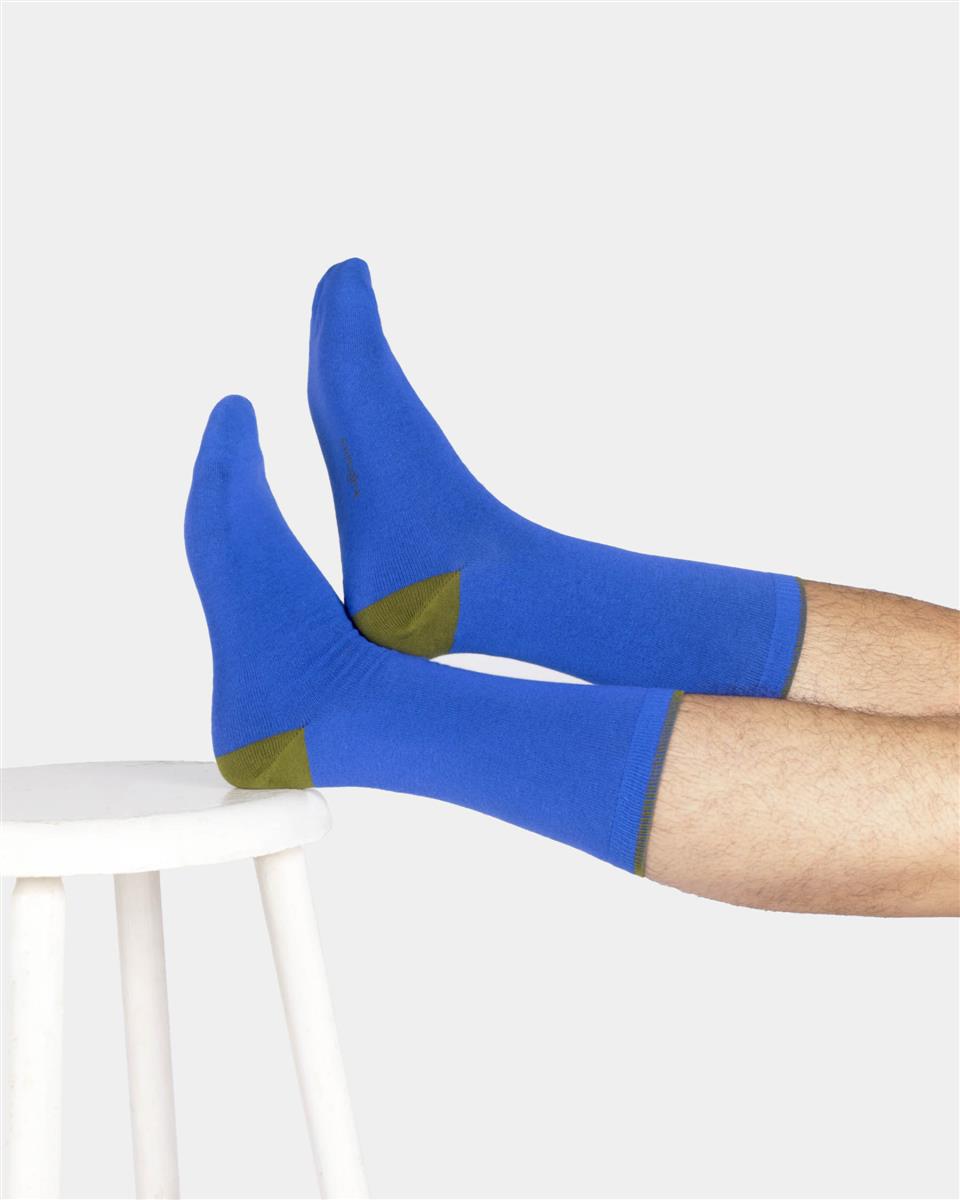 marlowe nature Modal Tipped Crew Socks brick red 41-47