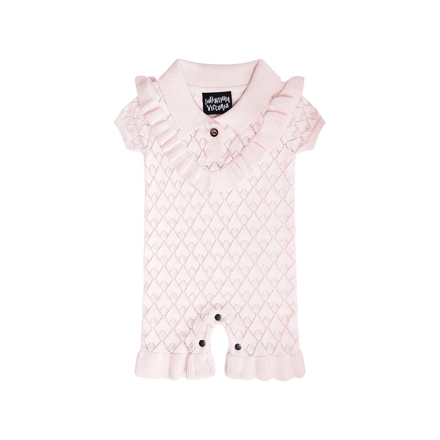 Infantium Victoria Pink Baby Romper Overall Rosa 68 Bio-Baumwolle