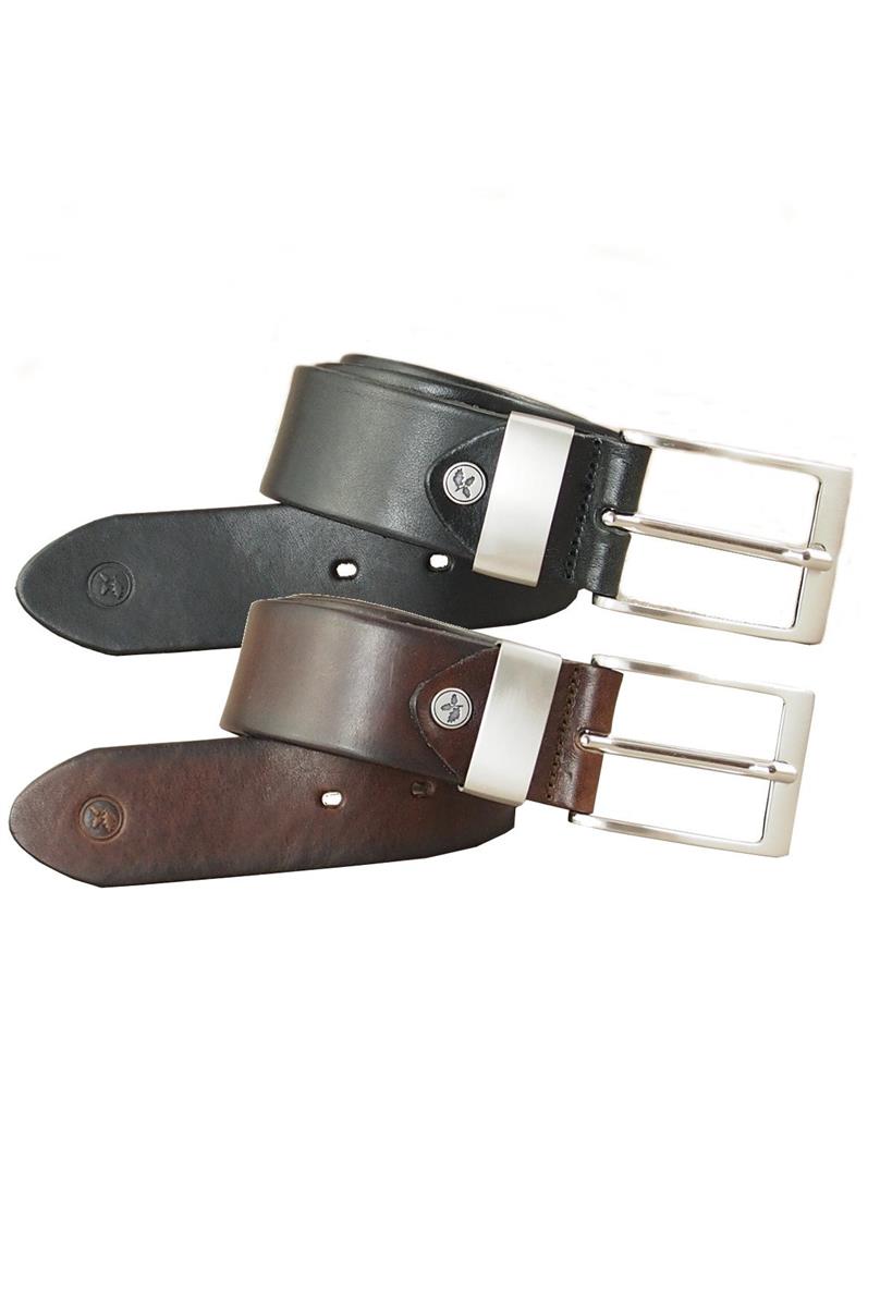 marlowe nature Silvio Gürtel GB 21 brown Vollrindleder 105cm