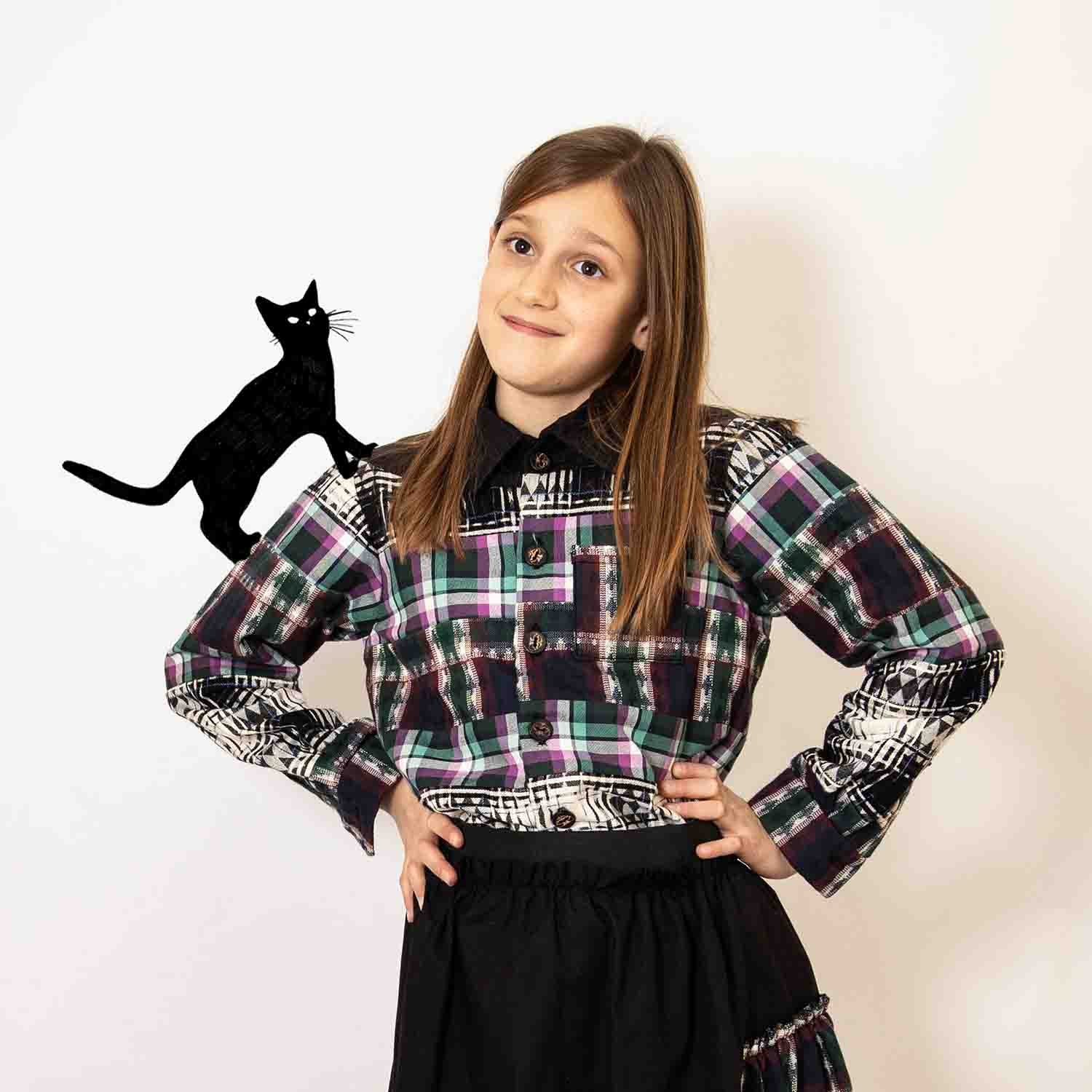 Infantium Victoria Mixed Tartan Karohemd Kinder Baumwolle