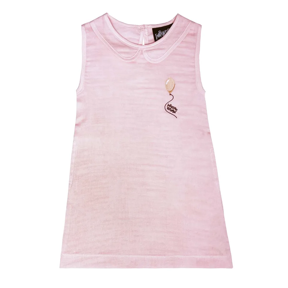 Infantium Victoria Pink Dress Babykleid Gr.80 rosa Musselin