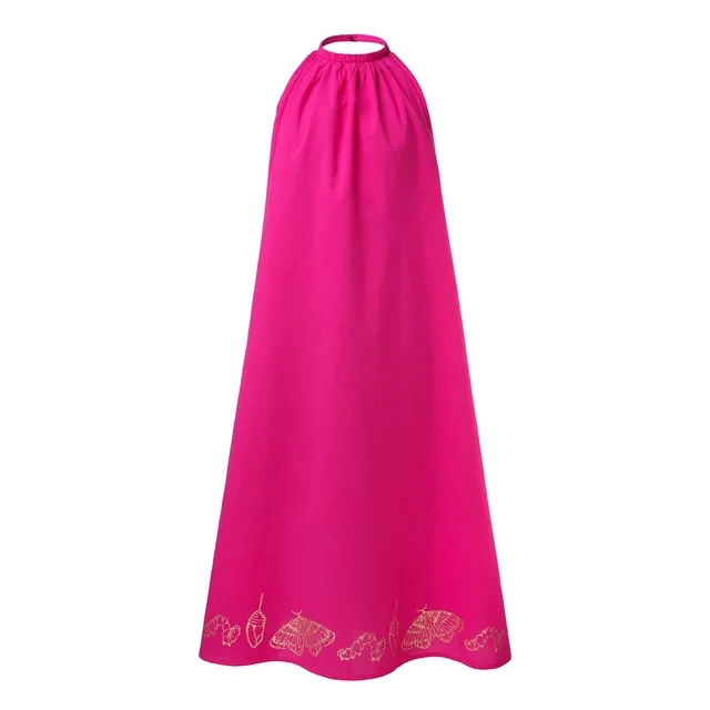 Infantium Victoria Girls Pink Boho Dress Festkleid Rosa Bio-Baumwolle