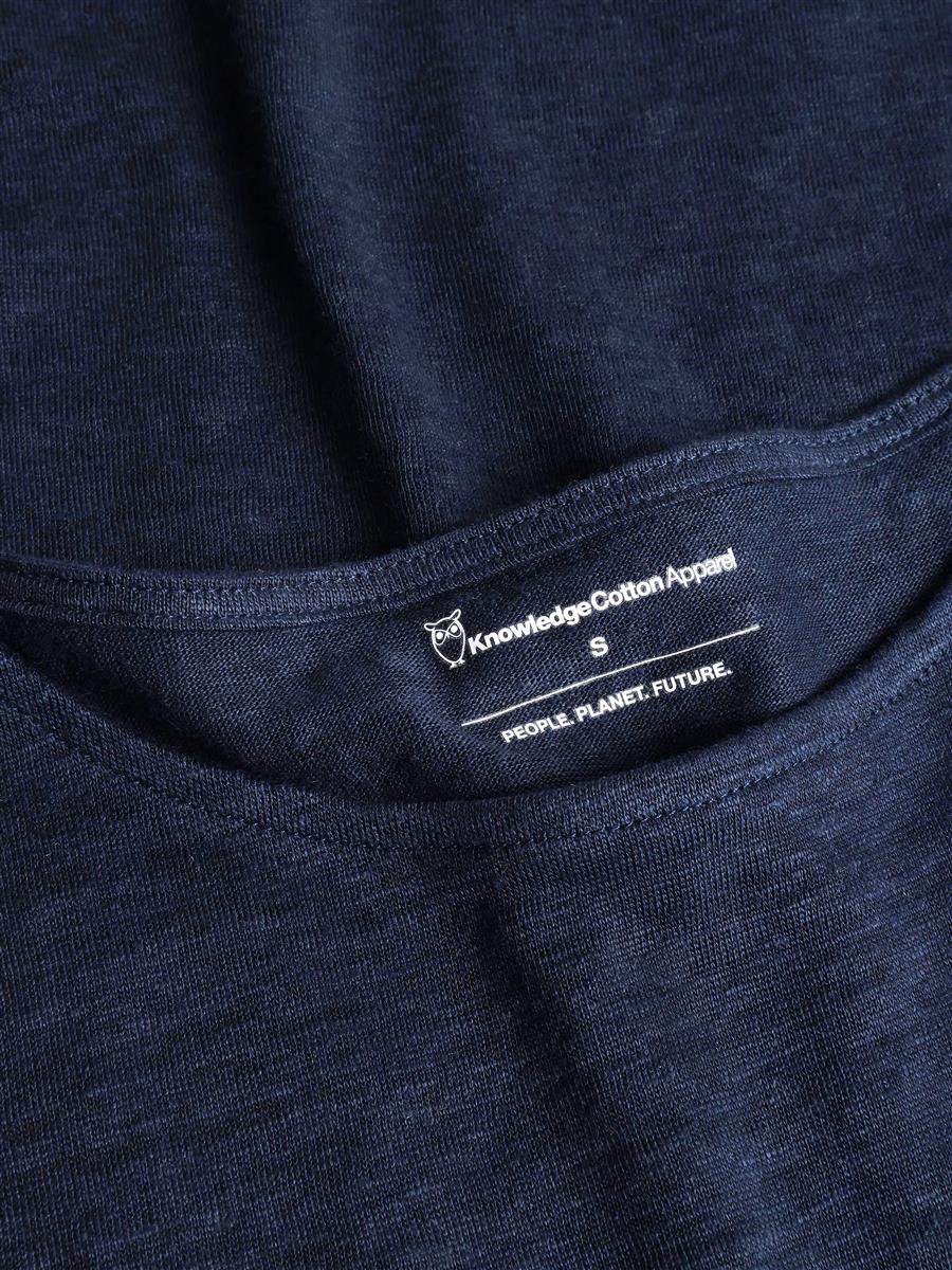 marlowe nature Loose Fold Up Linen T-Shirt total eclipse XS