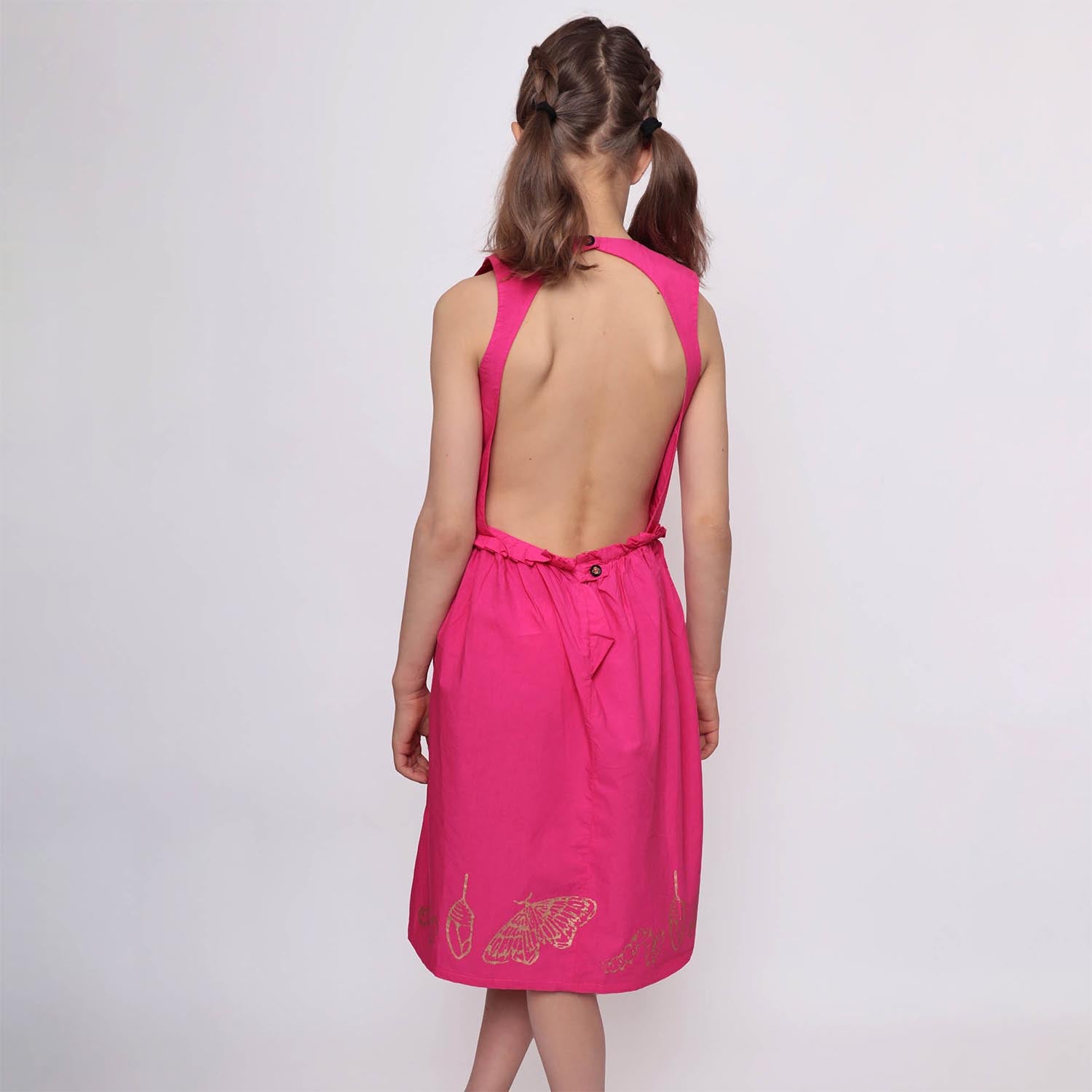 Infantium Victoria Flower Girl Dress Pink Gr 116 Bio Handprint