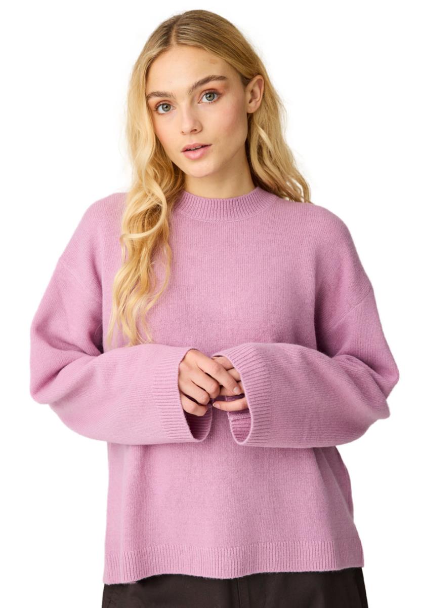 Marlowe Nature Lambswool Crew Neck Pullover dark grey melange