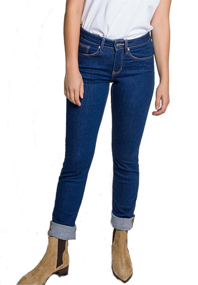 Kuyichi Sara Straight Damenjeans rinse 28/32 Bio-Baumwolle