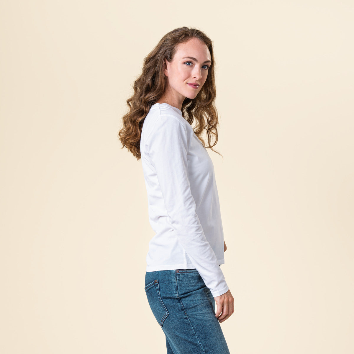 Marlowe Nature Tarana Langarmshirt ink blue Bio XS-XL