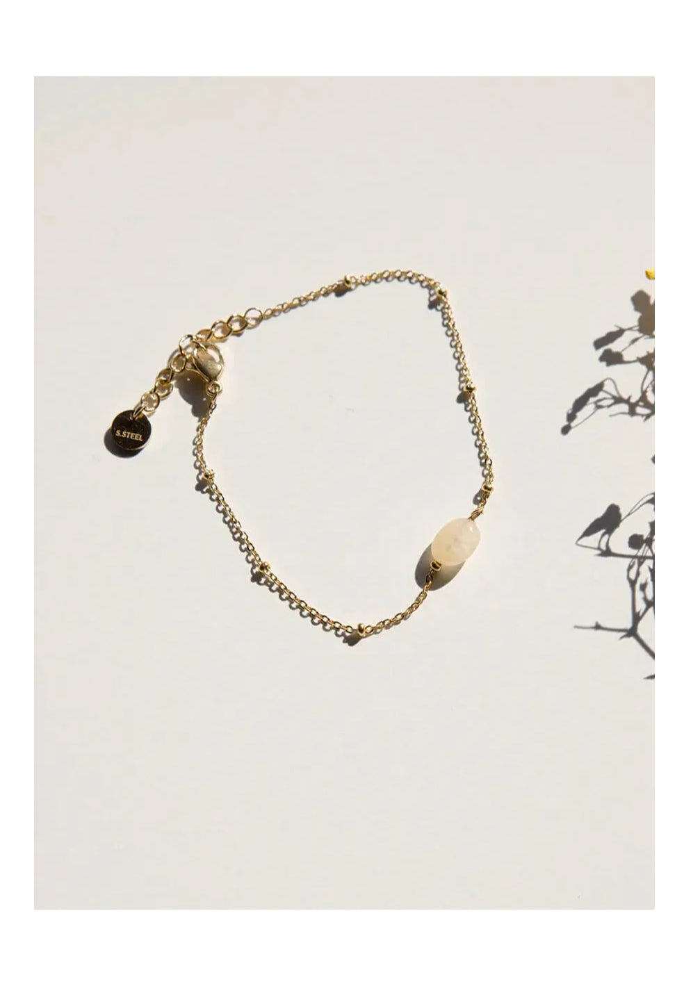 marlowe nature Bracelet Gold Armband Edelstahl Creme-lets celebrate
