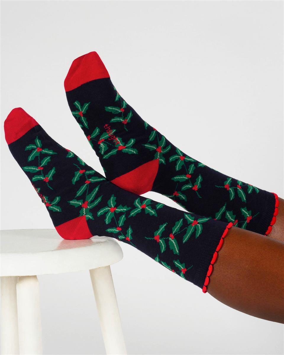 Thought Birth Flower Socken Bambus holly 37-41