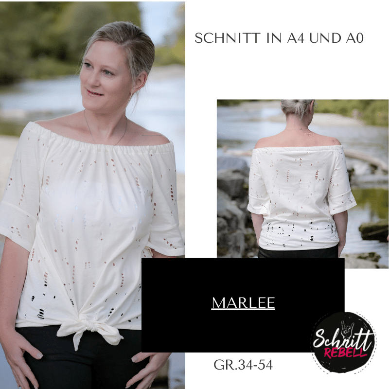 Schnittrebell Marlee Ebook Carmenbluse Gr.34-54