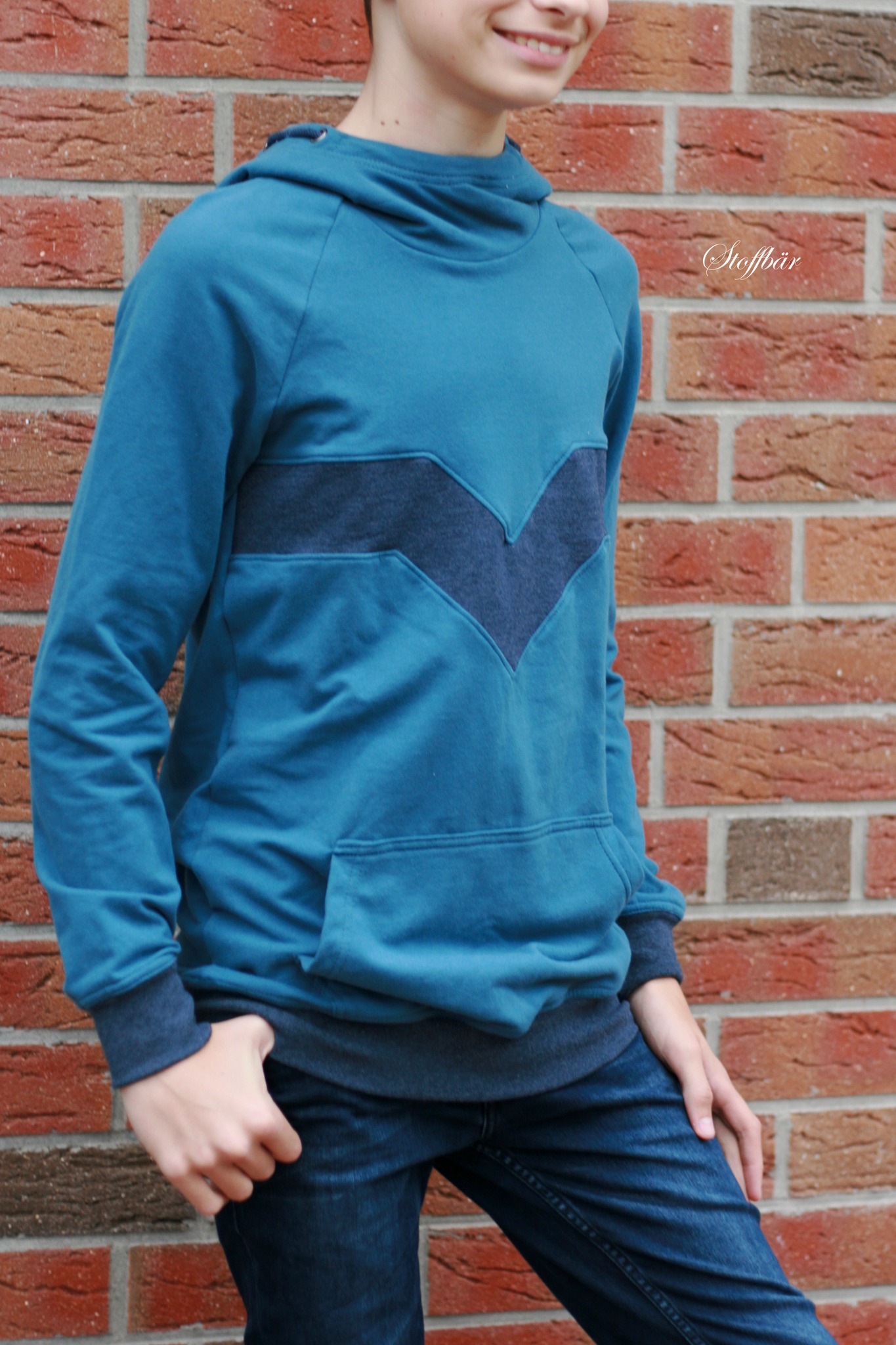 Schnittrebell Papierschnitte Hoodie Brixx Schnittmuster Gr.44-64 Kapuze
