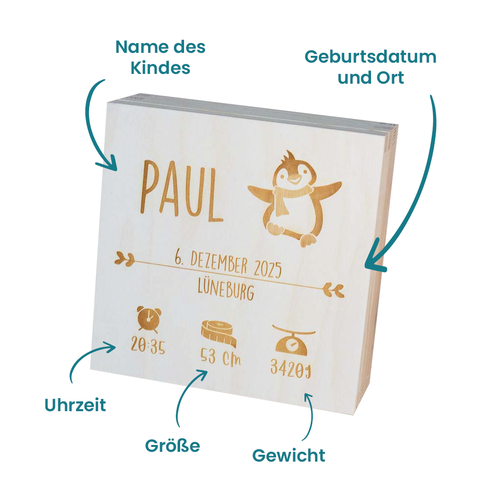Pantolinos Geschenksets Pinguin Piet Geschenkset 18/19 Leder