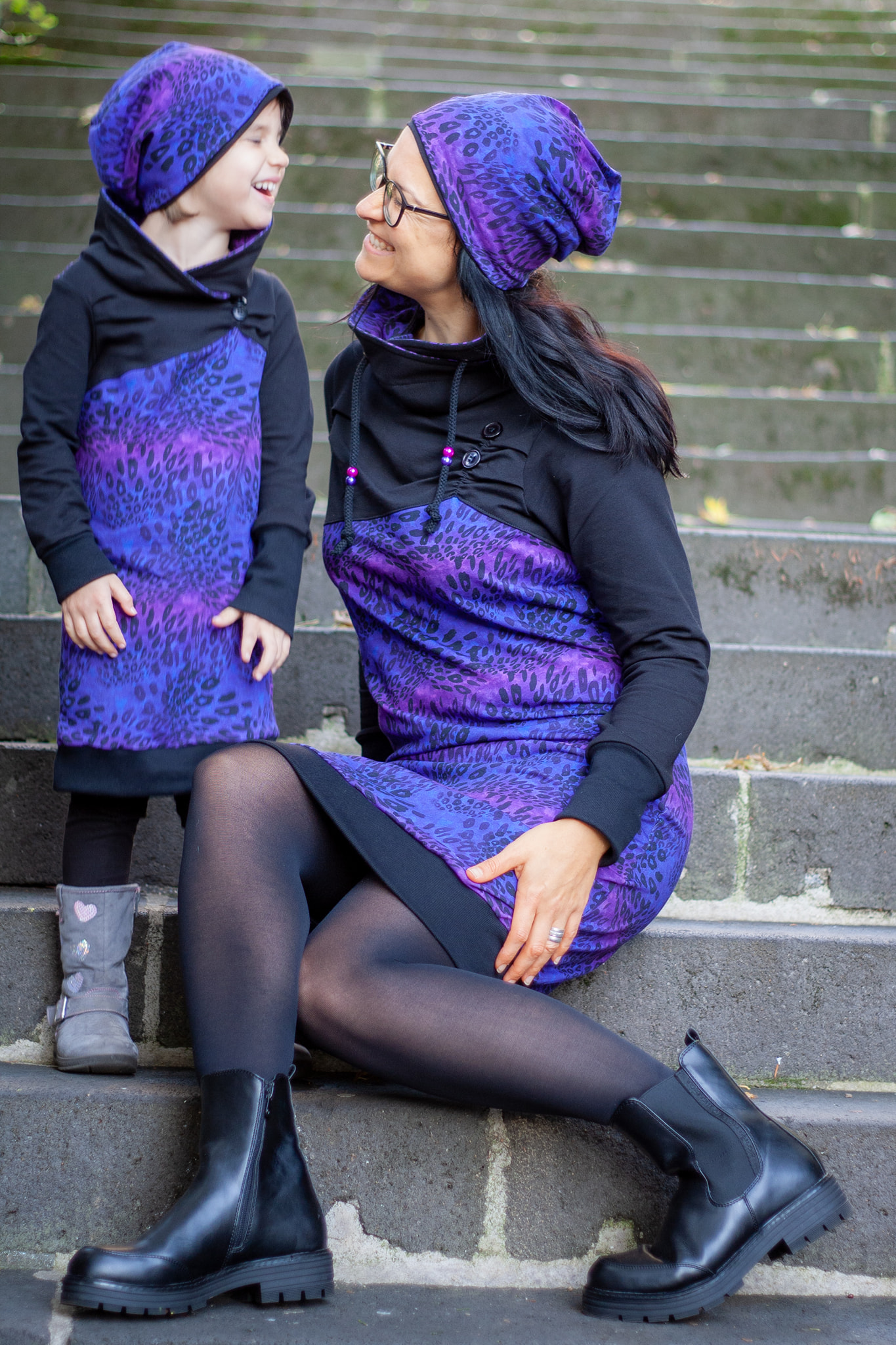 Schnittrebell Petite Elise Add On Hoodiekleid Gr.98-146 Nahttaschen