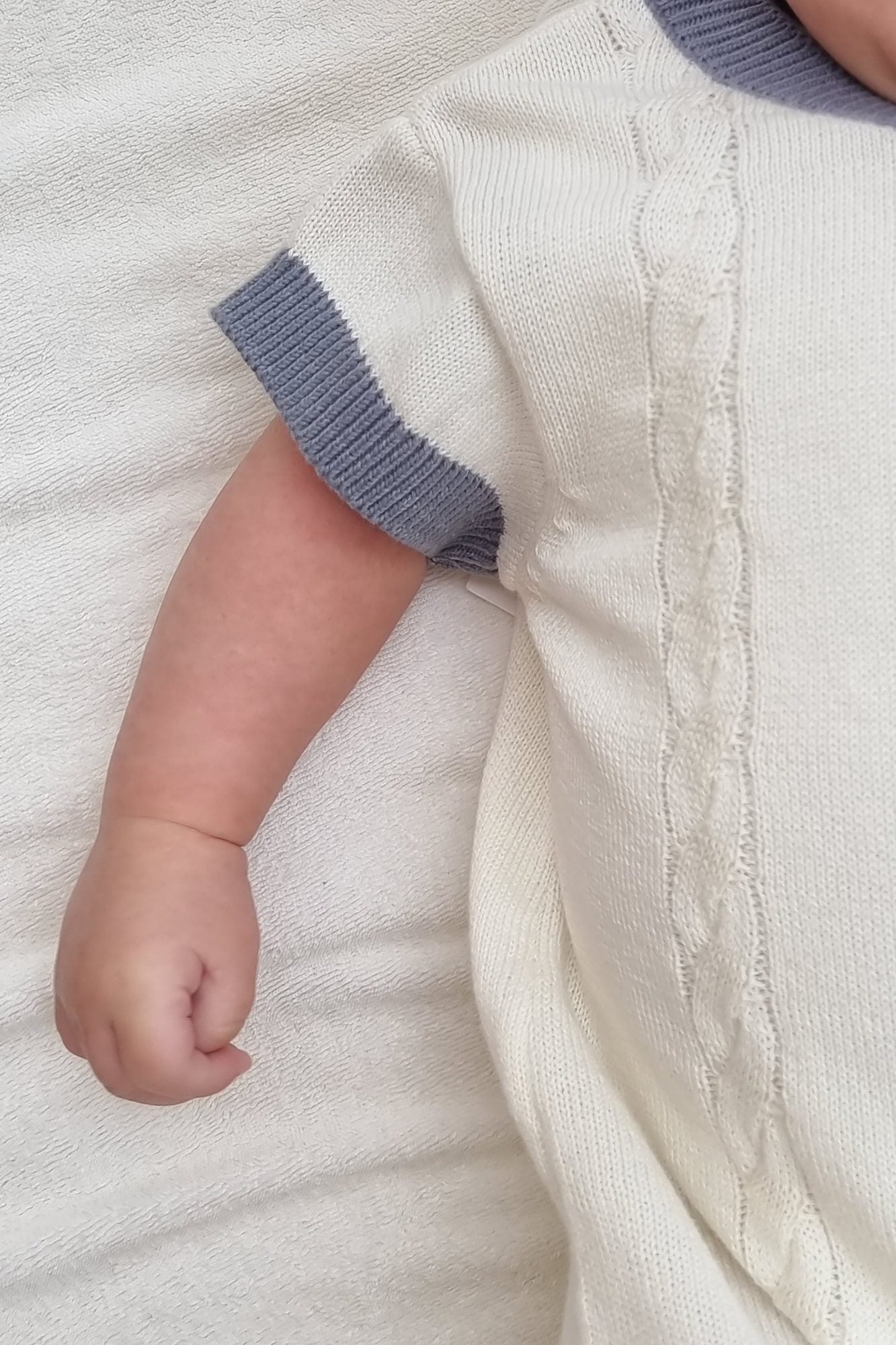 Infantium Victoria Romper Baby Bio-Weiß Gr.56-62