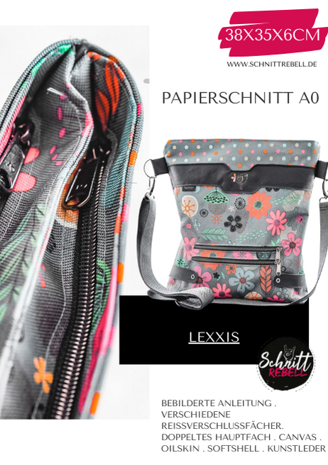 Schnittrebell Lexxis Papierschnitt Tasche A0 38x35x6 cm