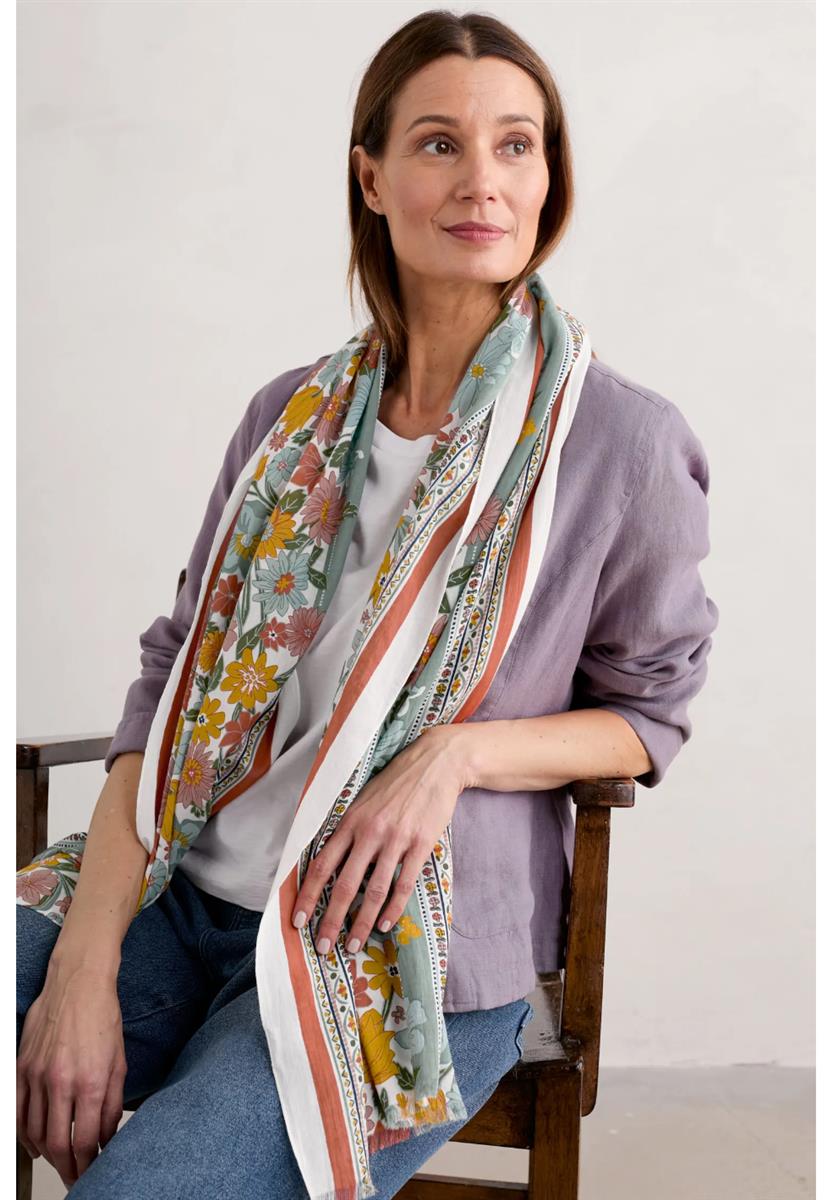 marlowe nature Summer Scarf Schal chalk multi Bio 180x50