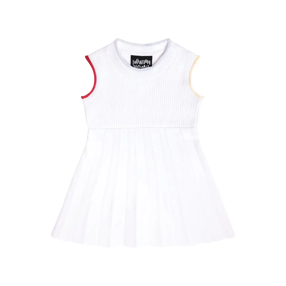 Infantium Victoria Babykleid Weiß Bio-Baumwolle 68-92